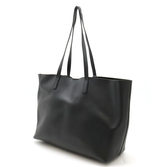 Saint Laurent Tote Leather Bag Shopping Black - Picture 1 of 9